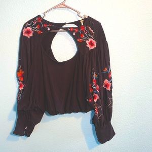 Free People Floral shirt